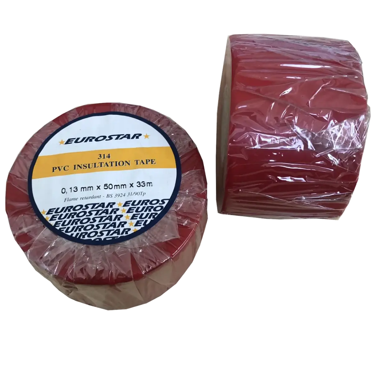 Electrical Insulation Tape Red 1" (25mm) & 2" (50mm) Pins & Needles