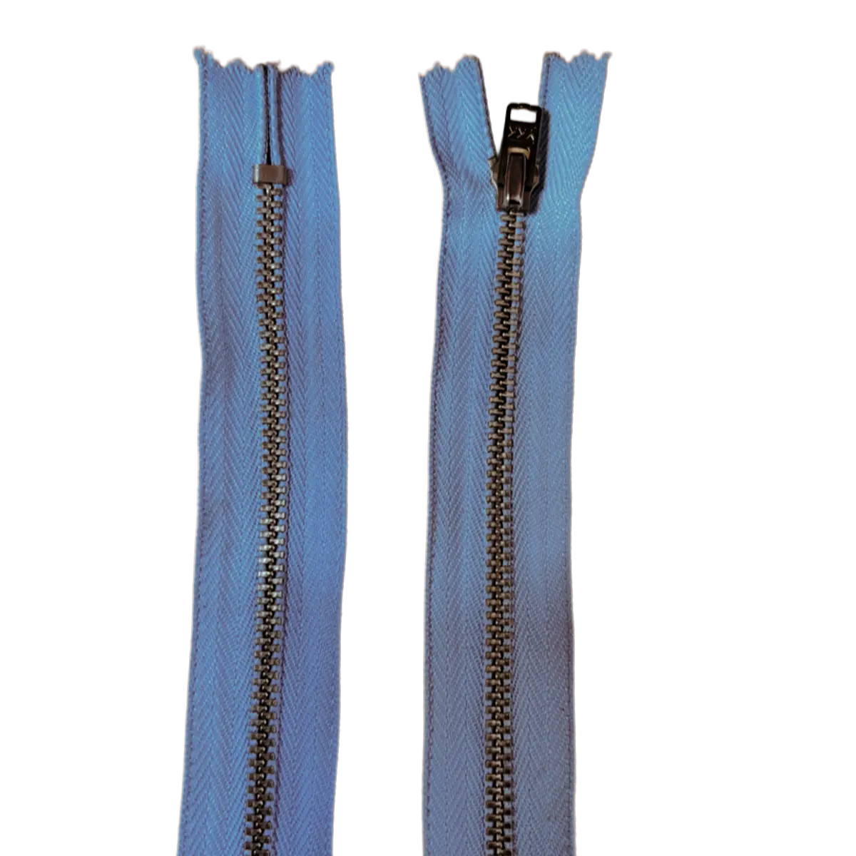 Metal Closed Ended Zip 7" (18cm) With Metal Puller And Teeth Pins & Needles