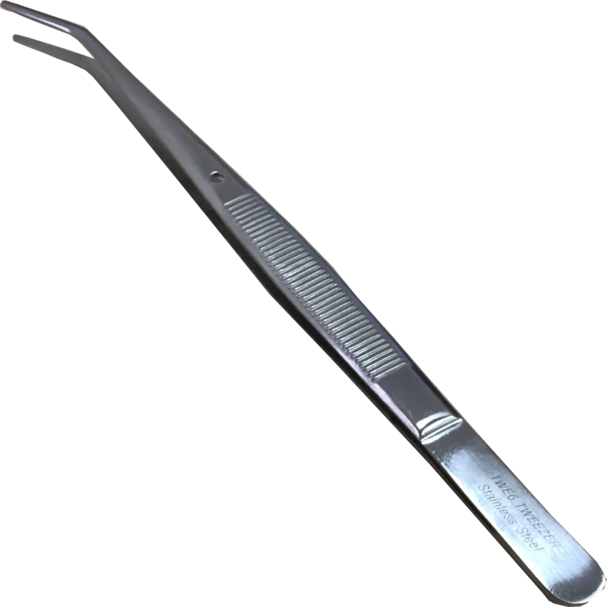 AA Pro 6 Inch Stainless Steel Deluxe Bent Tweezers – Excellent Quality For Hobby & Crafts