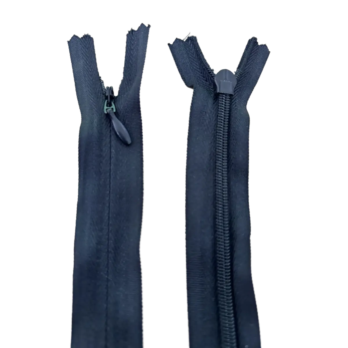 Invisible Nylon Dress - Skirt Closed End Zip 16" (40cm) With Self Colour Metal Slider Pins & Needles