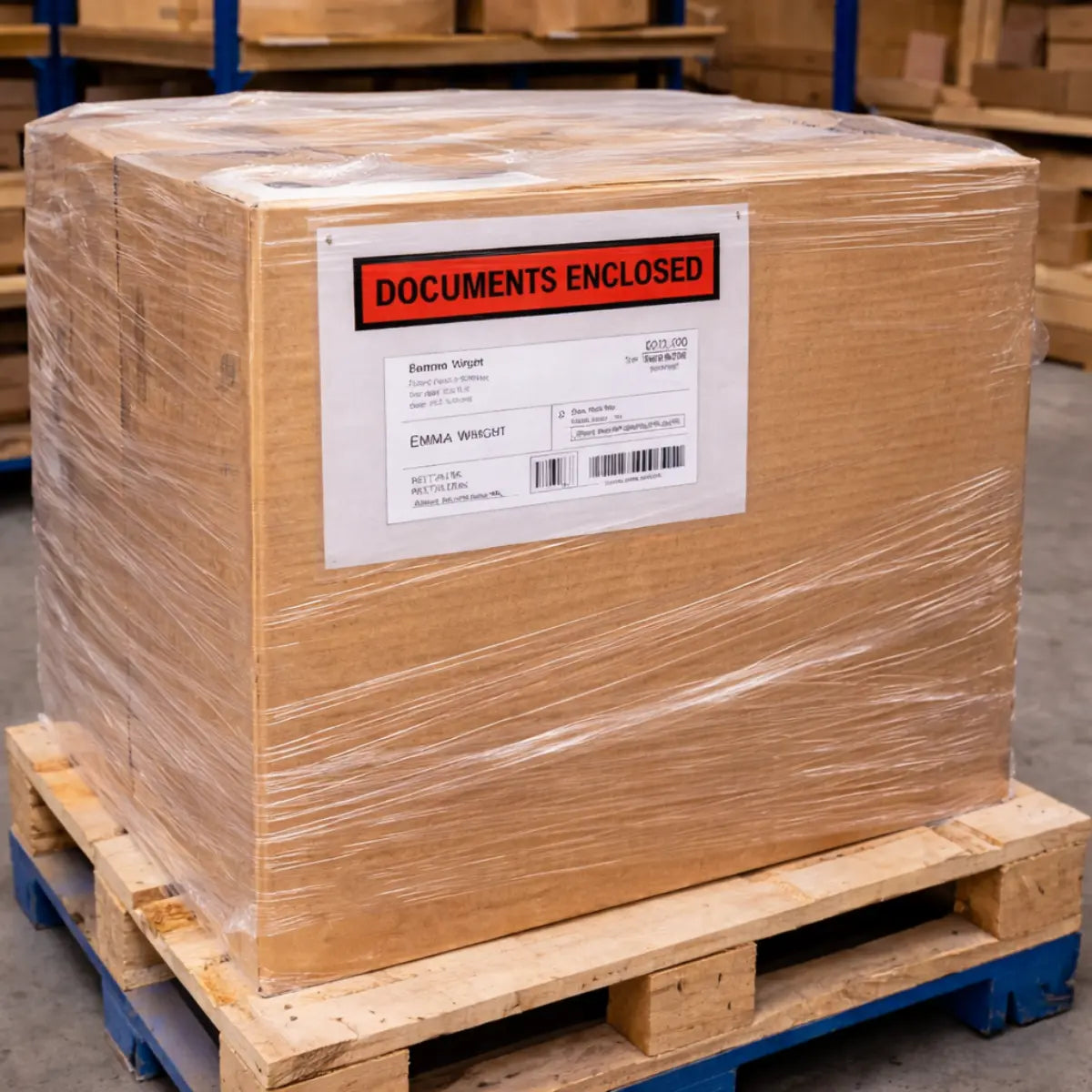 Documents Enclosed Wallets - Printed Envelopes Packing List - Shipping Label Pins & Needles