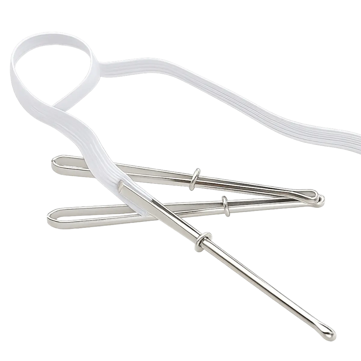 Elastic - Rope - Cord Threader Clipper Tweezer Self-Locking Quick And Versatile Pins & Needles