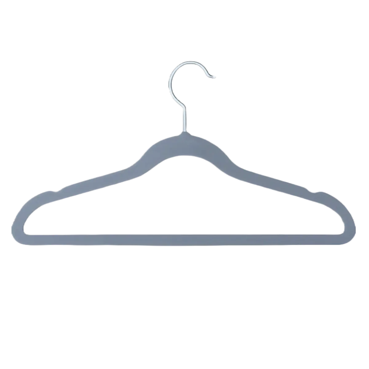 Velvet Coat Hangers, Slimline & Space-Saving 41cm Black, Ivory, Grey Pins and Needles