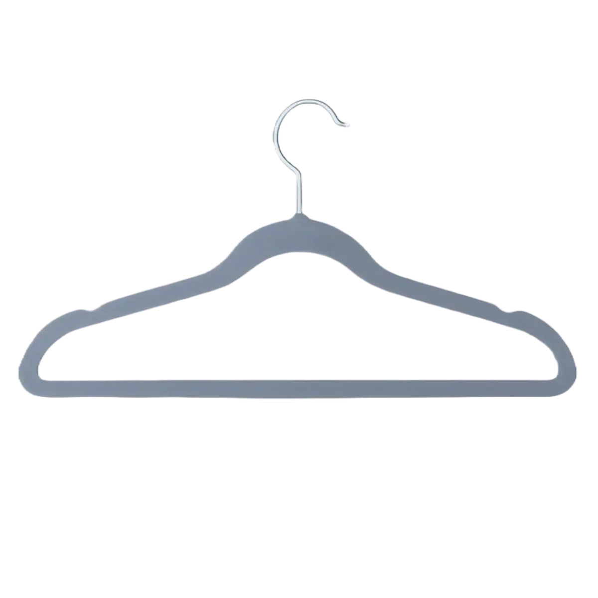 Velvet Coat Hangers, Slimline & Space-Saving 41cm Black, Ivory, Grey Pins and Needles