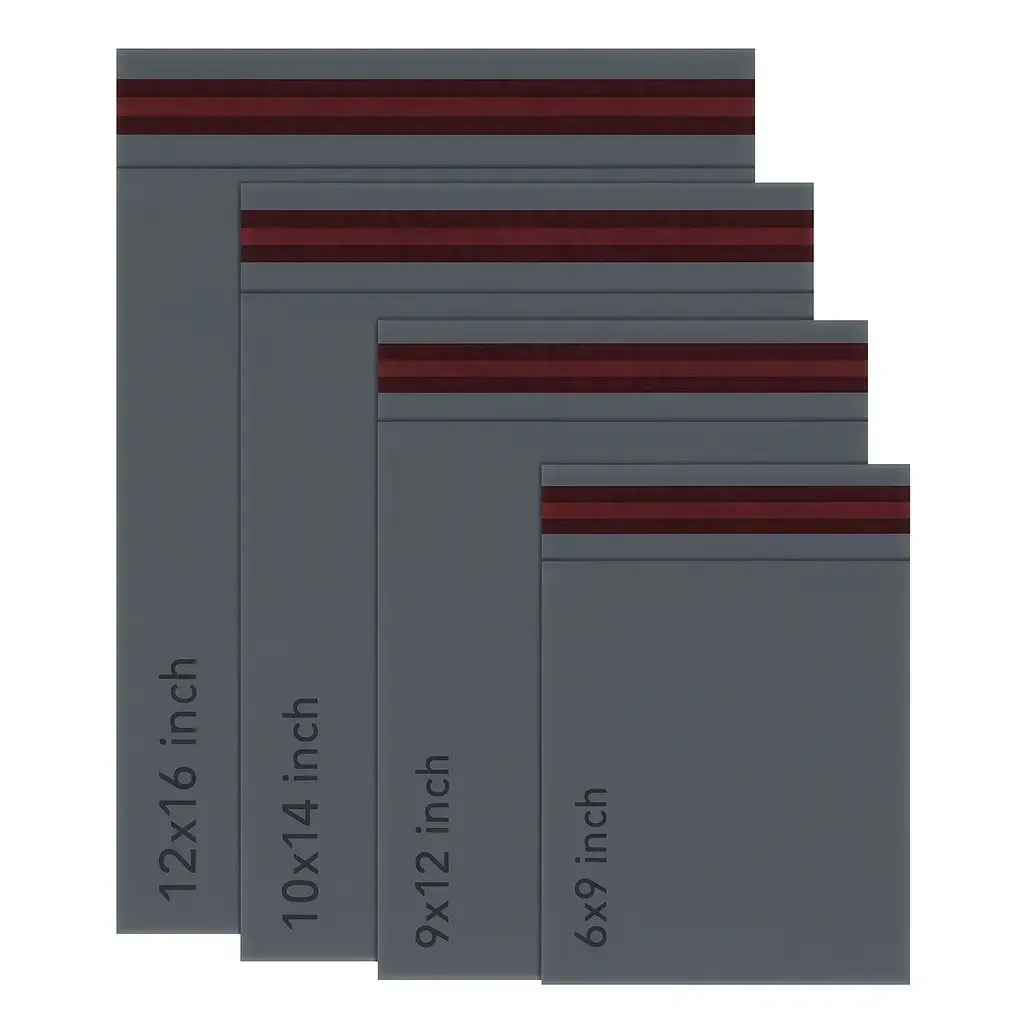 Pack of 100 Grey Mailing Bags, Packing Bags, Vinted Bags - 4 Sizes Pins & Needles Leicester