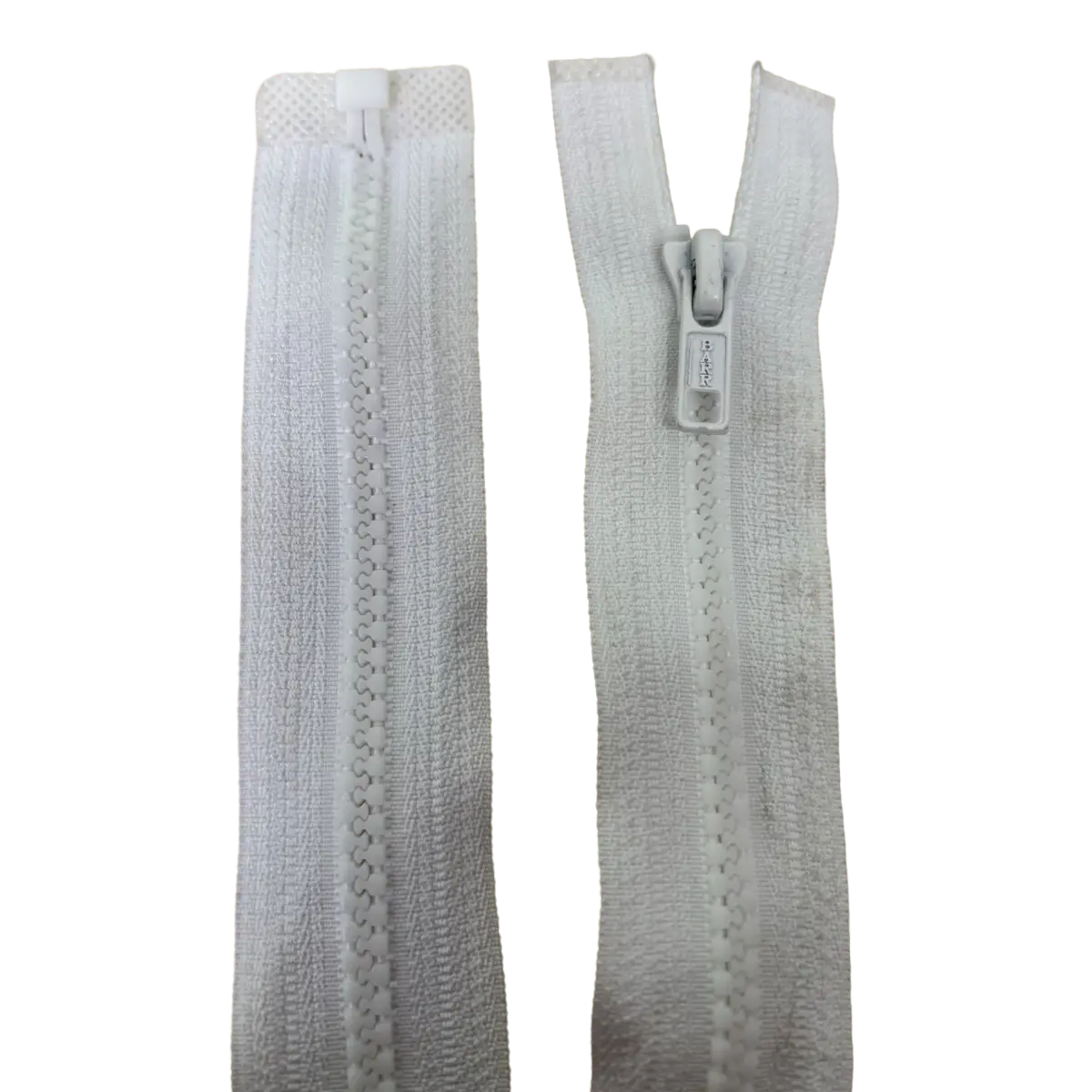 Chunky Open Ended Zip 16" (40cm) With Self Colour Metal Ring Pull Pins & Needles