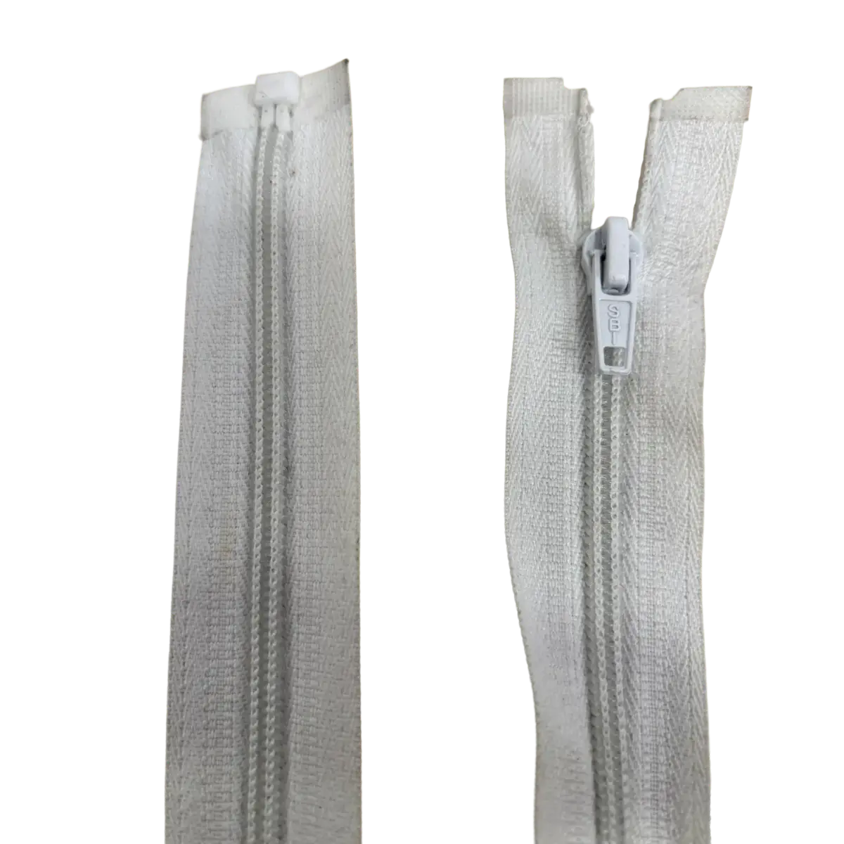 Nylon Open Ended Zip 16" (40cm) With Self Colour Metal Slider Pins & Needles