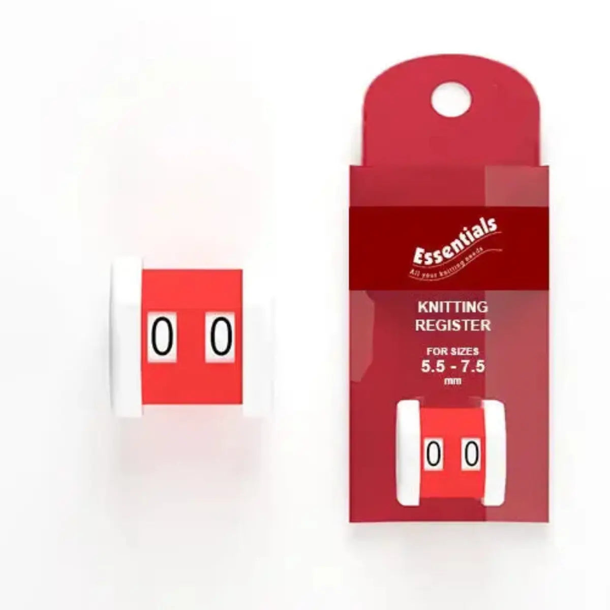 Knitting Register Row Counter - 2 Sizes Pins & Needles