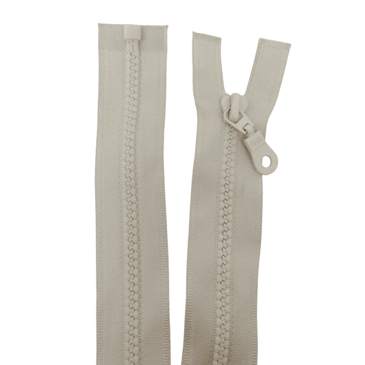 Chunky Open Ended Zip 17" (43cm) With Self Colour Metal Ring Pull
