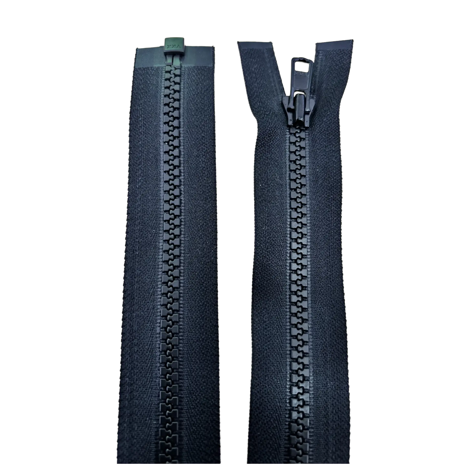 Chunky Open Ended Zip 10" (25cm) With Self Colour Metal Slider Pins & Needles