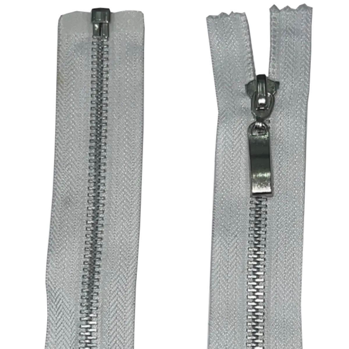 Open Ended Zip With Metal Teeth, Ring Pull And Slider 17" (43cm)