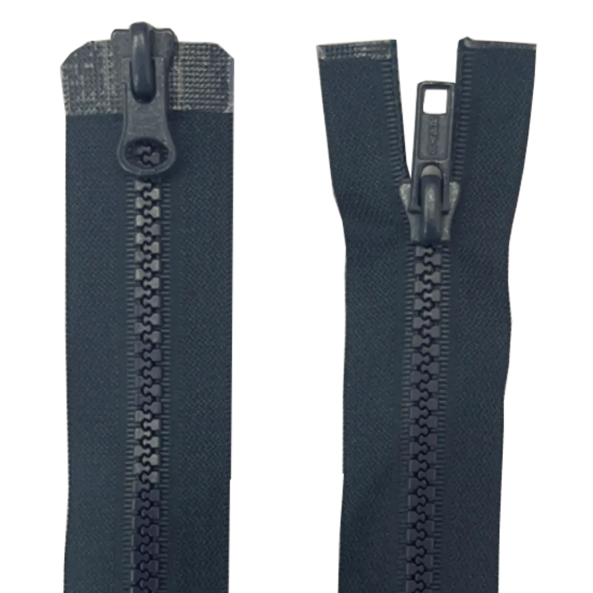 Heavy Duty Moulded Plastic 2 Way Chunky Zip 18" (45cm)