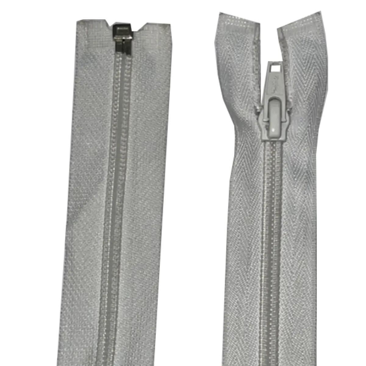 Open Ended Nylon Zip 14" (35cm) With Self Colour Metal Zipper