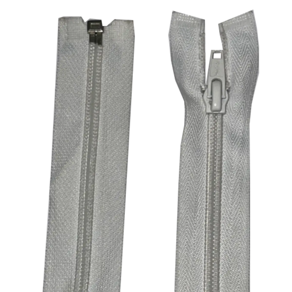 Open Ended Nylon Zip 19" (48cm) With Self Colour Metal Zipper