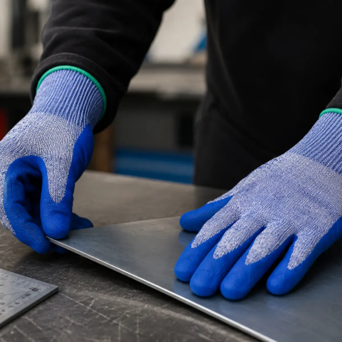 Manosun EUGS5T20 Cut Resistant Safety Gloves – Cut Level E / ANSI A6 Foam Nitrile Grip