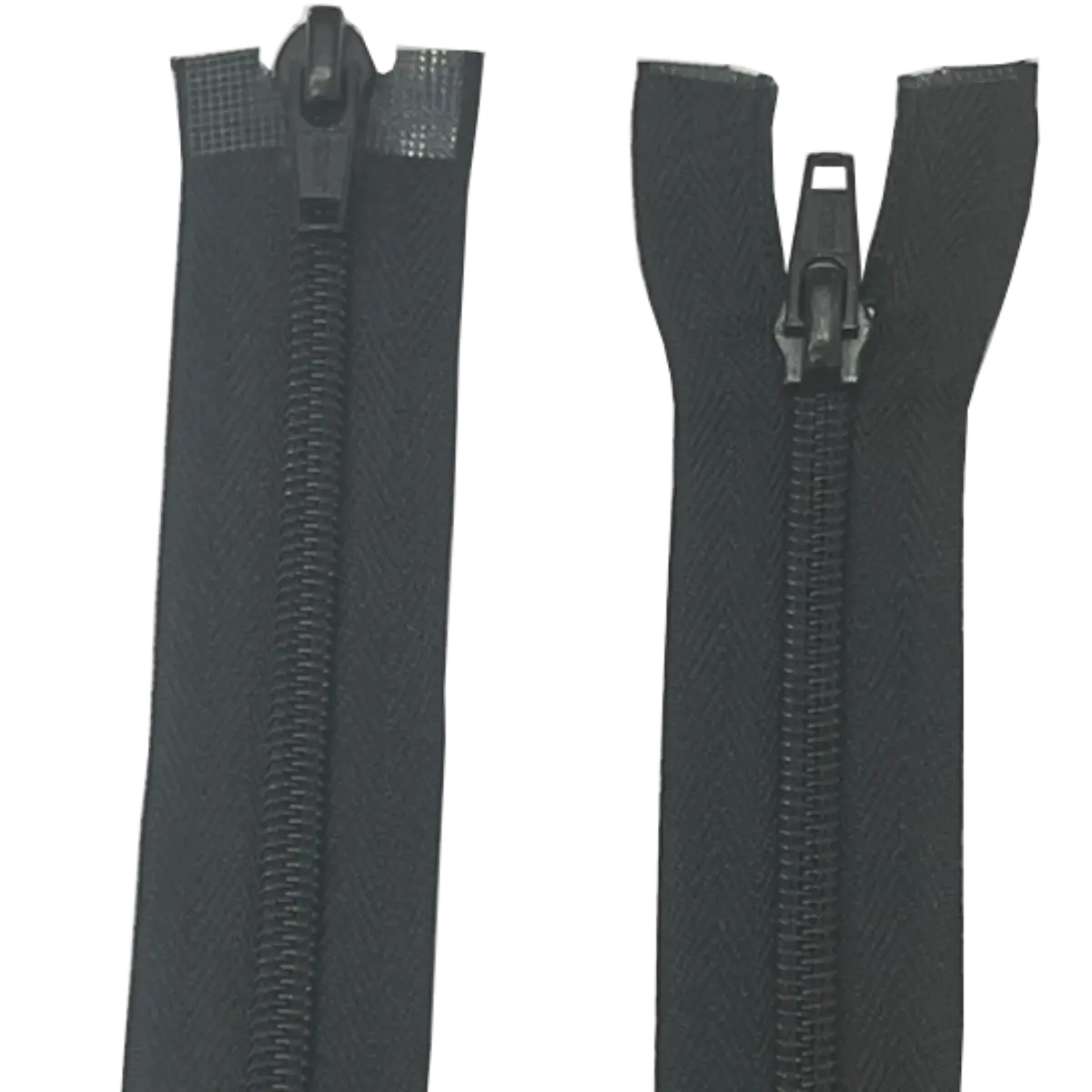 Double Slider Nylon/Plastic Way Zip With Metal Sliders 27