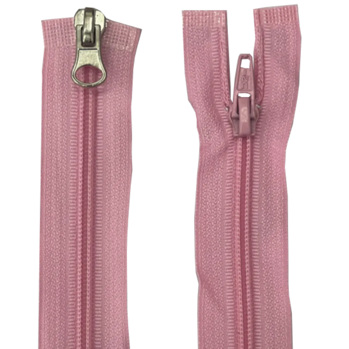 Double Slider 2 Way Nylon/Plastic Zip - With Metal Sliders 20" (51cm)