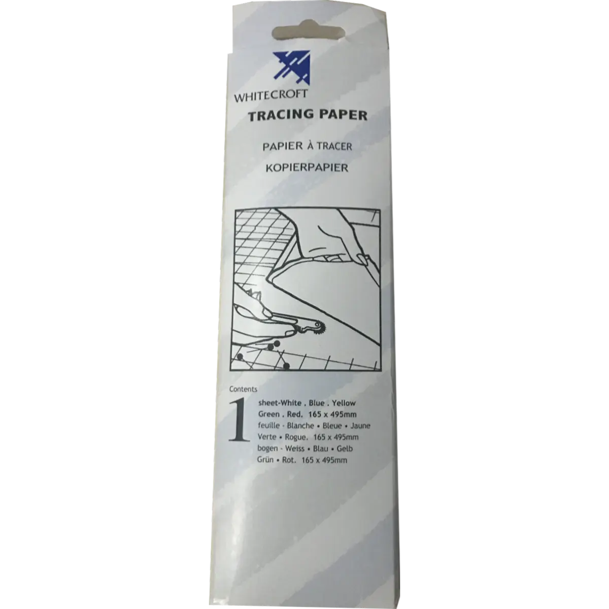 Whitecroft transfer paper useful for transferring patterns in embroidery, dressmaking, tailoring and most materials