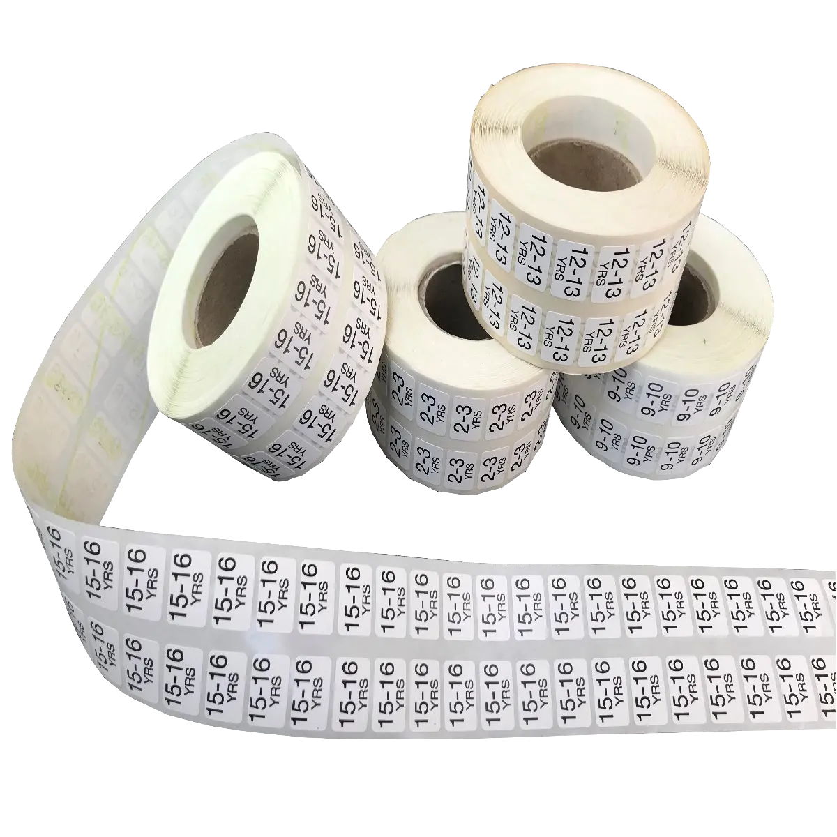 Self-Adhesive Labels Peelable - Child Dual Age Sizes