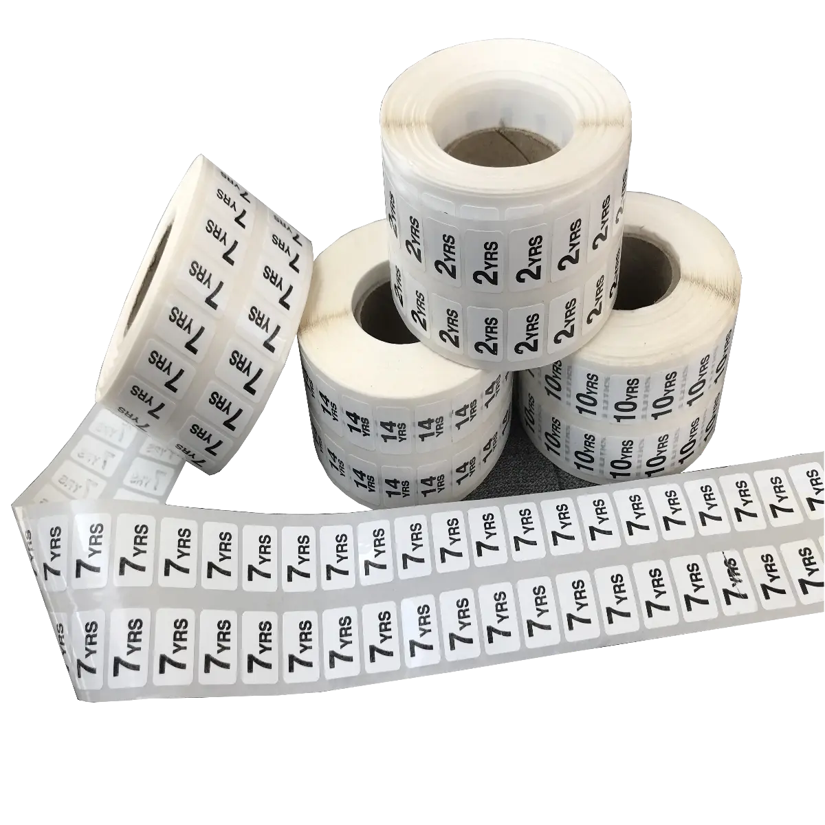 Self-Adhesive Labels Peelable - Child Age Sizes