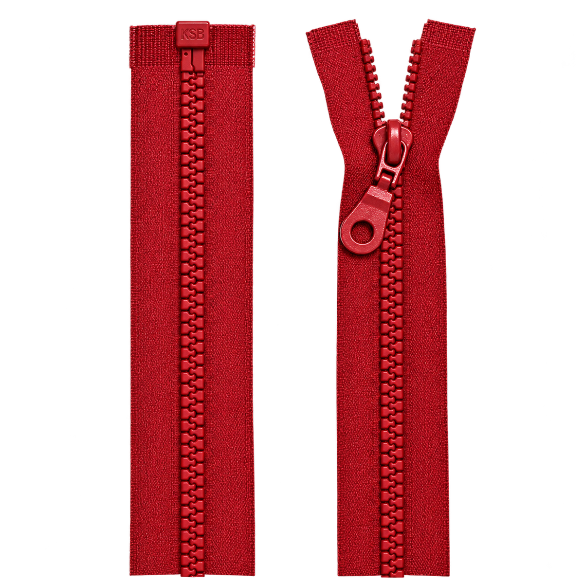 Chunky Open Ended Zip 22" (56cm) With Self Colour Metal Ring Pull