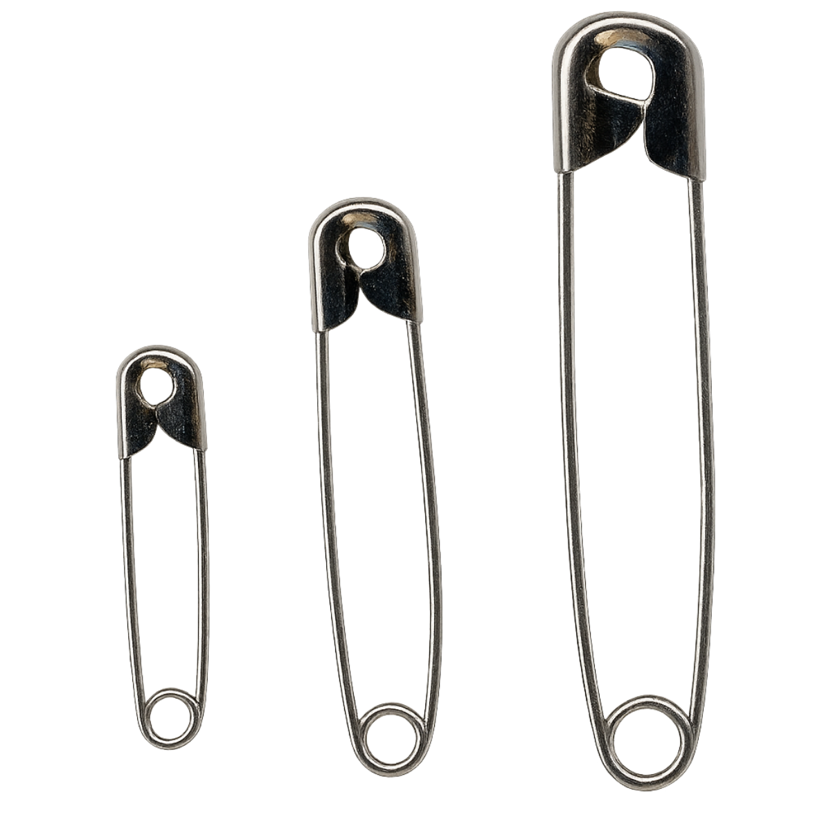 Safety Pins For All Applications - Silver Pins & Needles