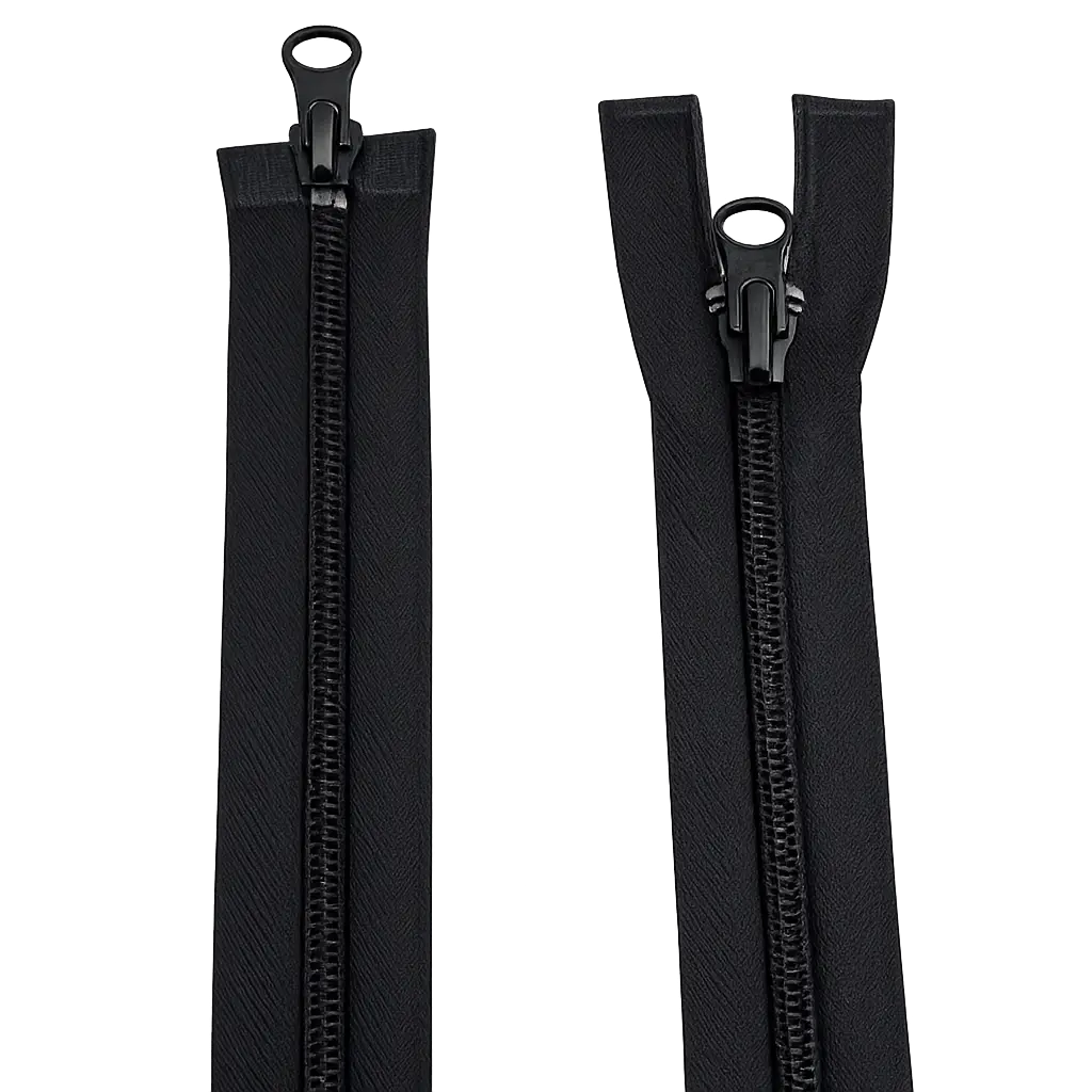 Double Slider Nylon/Plastic 2 Way Zip - With Metal Sliders 25" (63cm) Pins & Needles