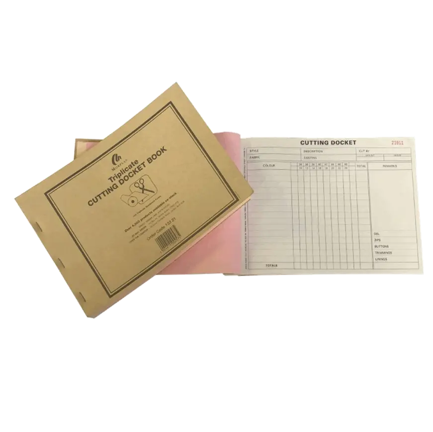 Cutting Docket Book Triplicate – A5 NCR Pad for Tailors & Dressmakers Pins & Needles