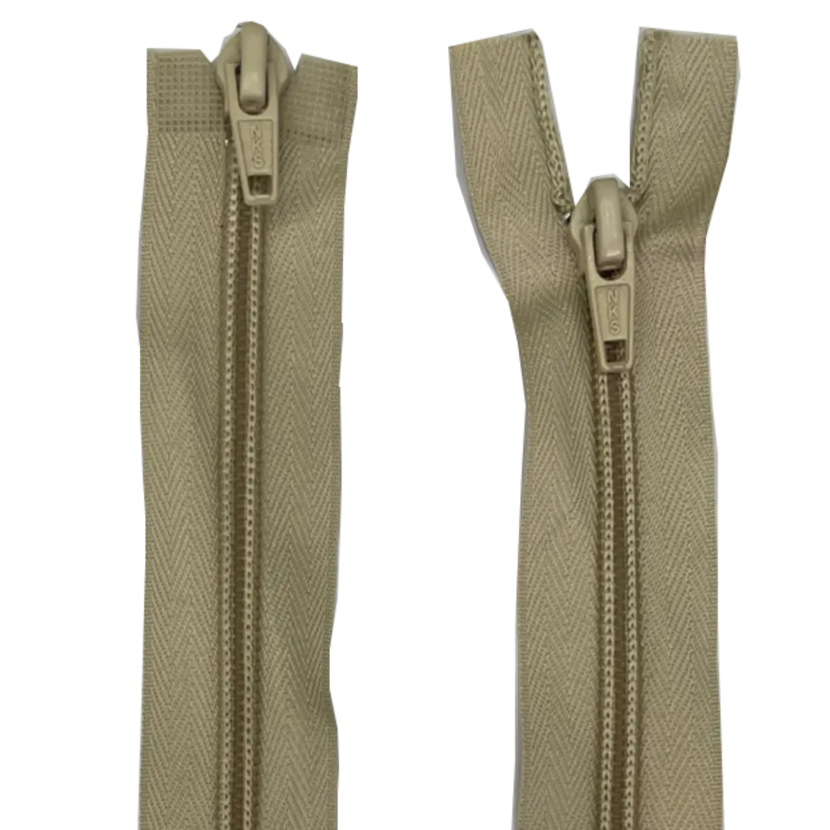 Double Slider 2 Way Nylon/Plastic Zip - With Metal Sliders 27" (68cm)