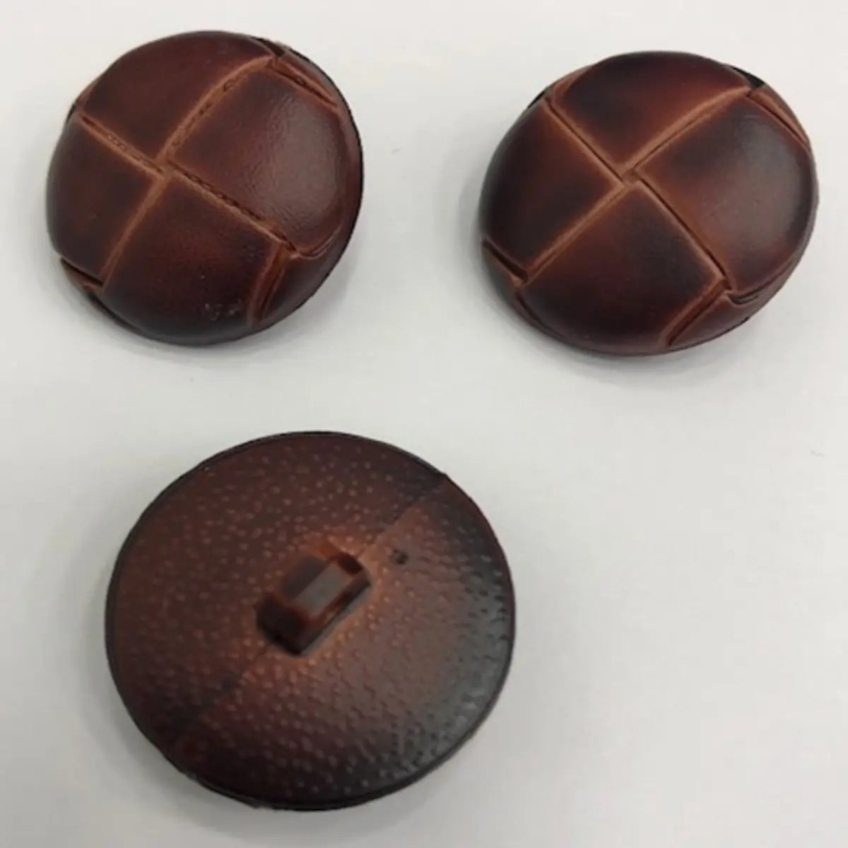 Leather buttons