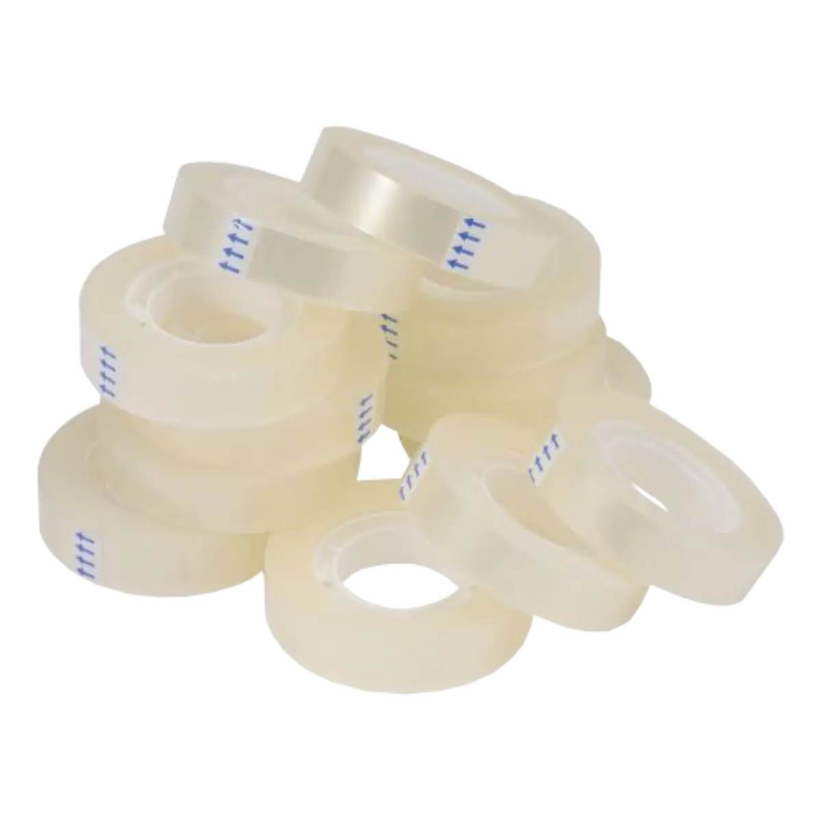 Clear Self Adhesive Easy tear Tape - 12mm Similar To Sellotape