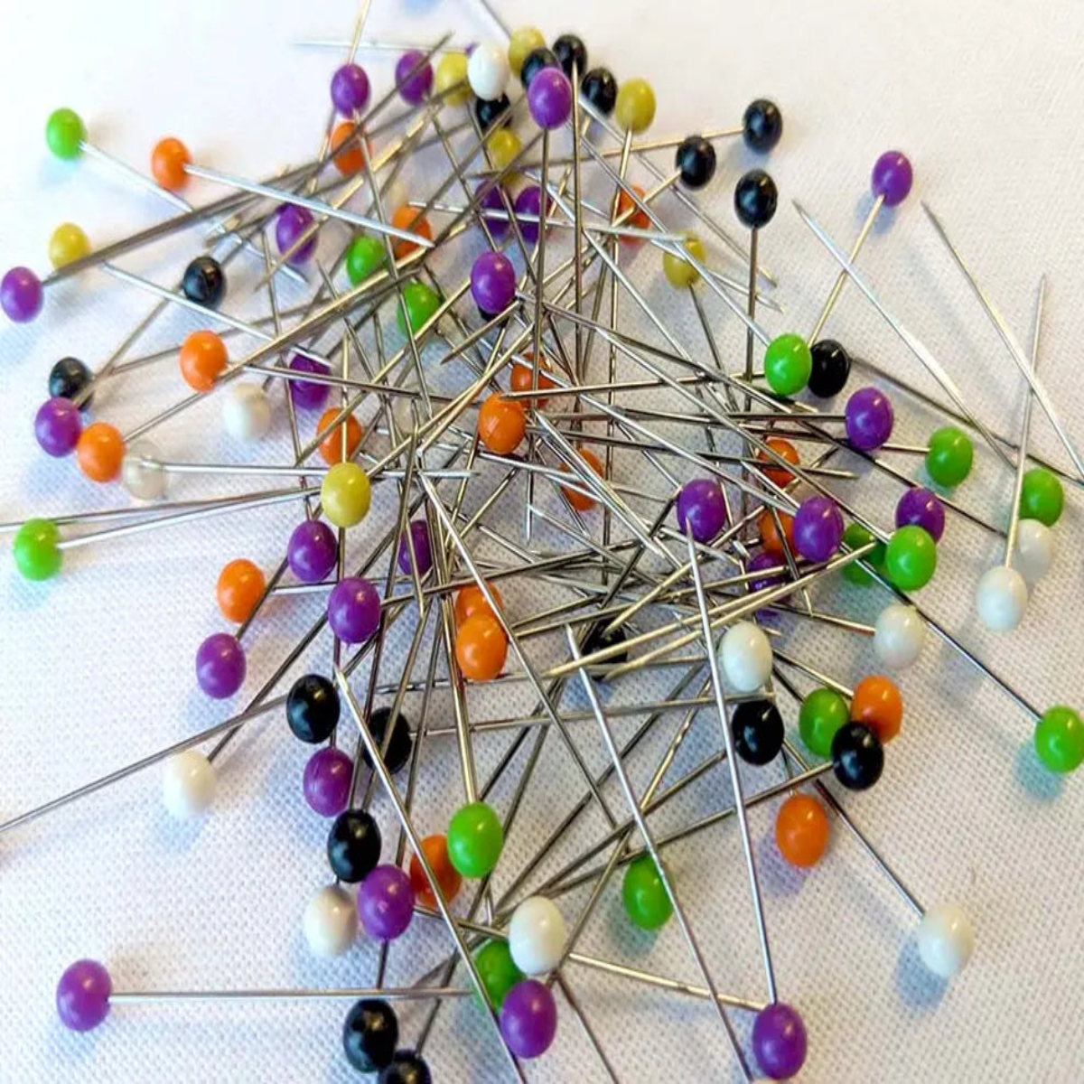 Round Tub Colour Headed Pins - 1000 Pins & Needles