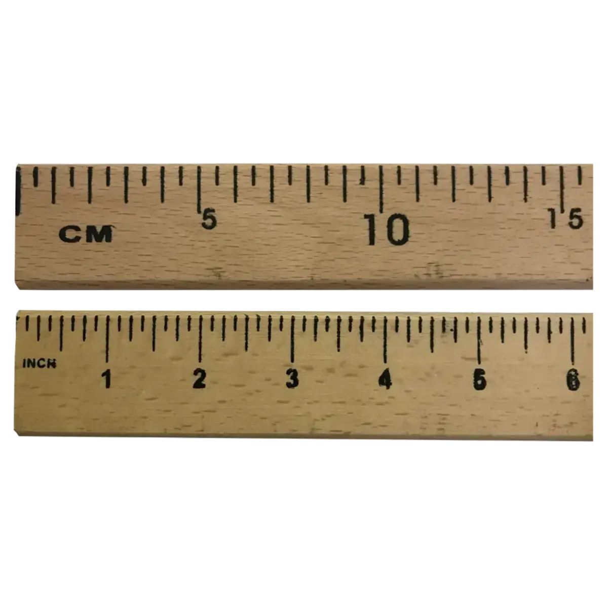 Stick on discount ruler