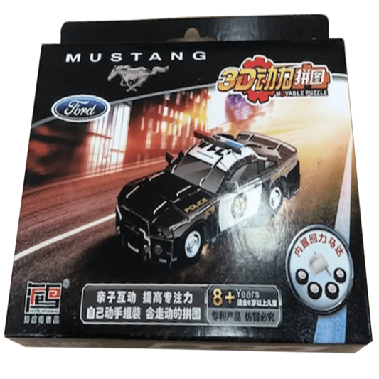 Car Jigsaw Puzzles in 3D Ford Mustang Police Vehicle