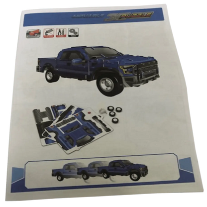 Car Jigsaw Puzzles in 3D Ford F150 Raptor Instructions