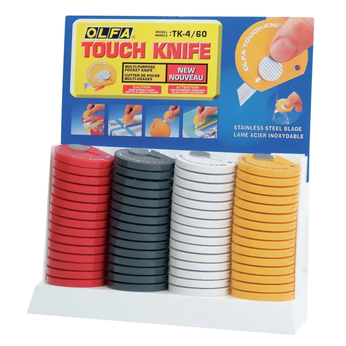 Olfa retractable touch knife | Craft Knife, Hobby, Sewing, Tailoring, Store On Key Chain