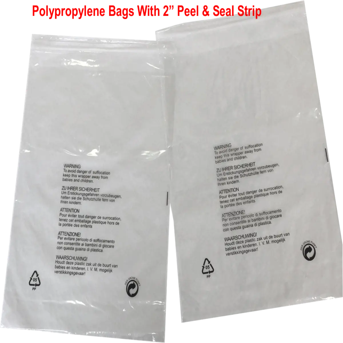 Retail packaging outlet bags