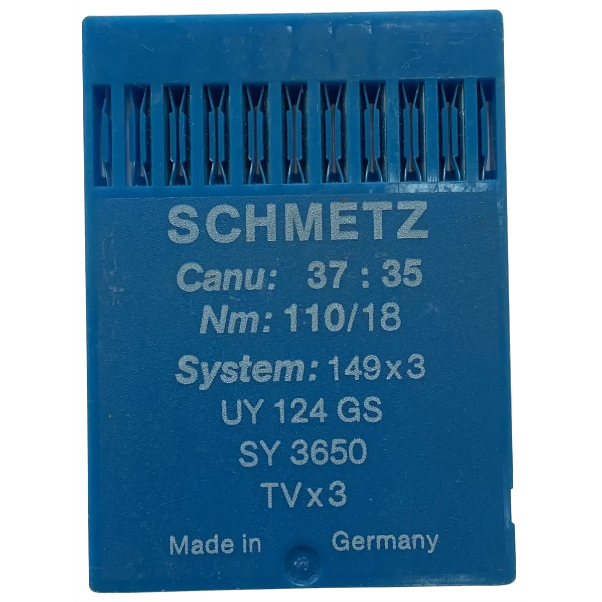 Schmetz Industrial Needles 149x3, UY124 GS, SY 3650, TVx3, Canu 37:35
