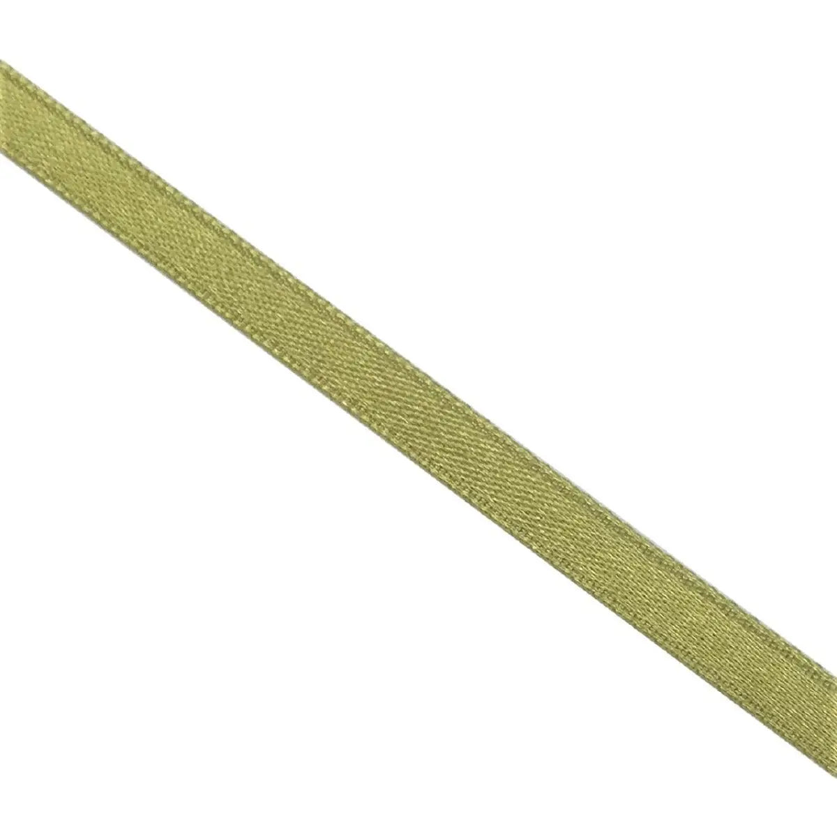 Olive Green 6mm Double Sided Satin Ribbon