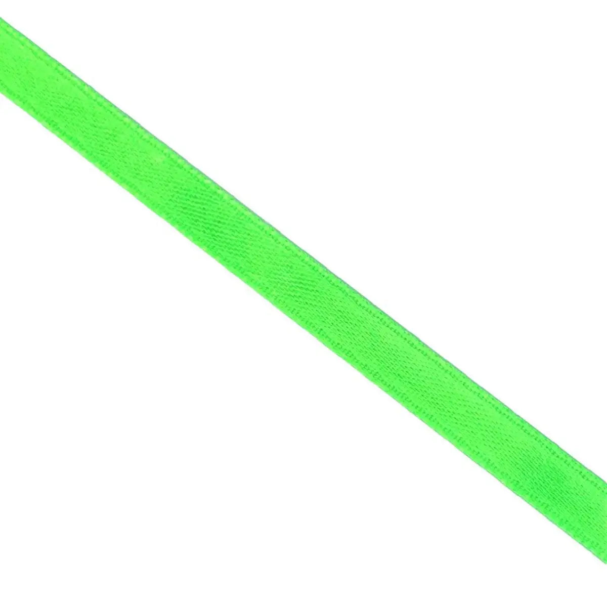 Fluorescent Green 6mm Double Sided Satin Ribbon