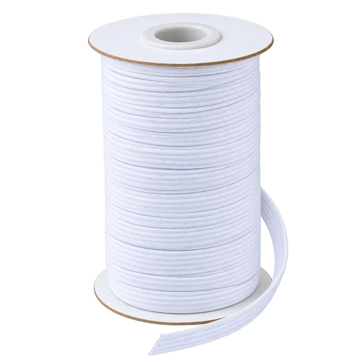 6 Cord Braided Elastic – 4.5mm Flat Sewing Elastic - Black And White Pins and Needles
