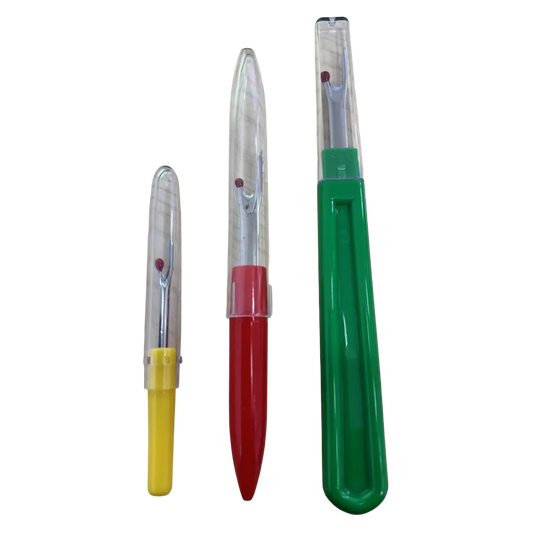 Seam Ripper Stitch Unpicker Tool – Precision Sewing Remover 3 Sizes Pins and Needles