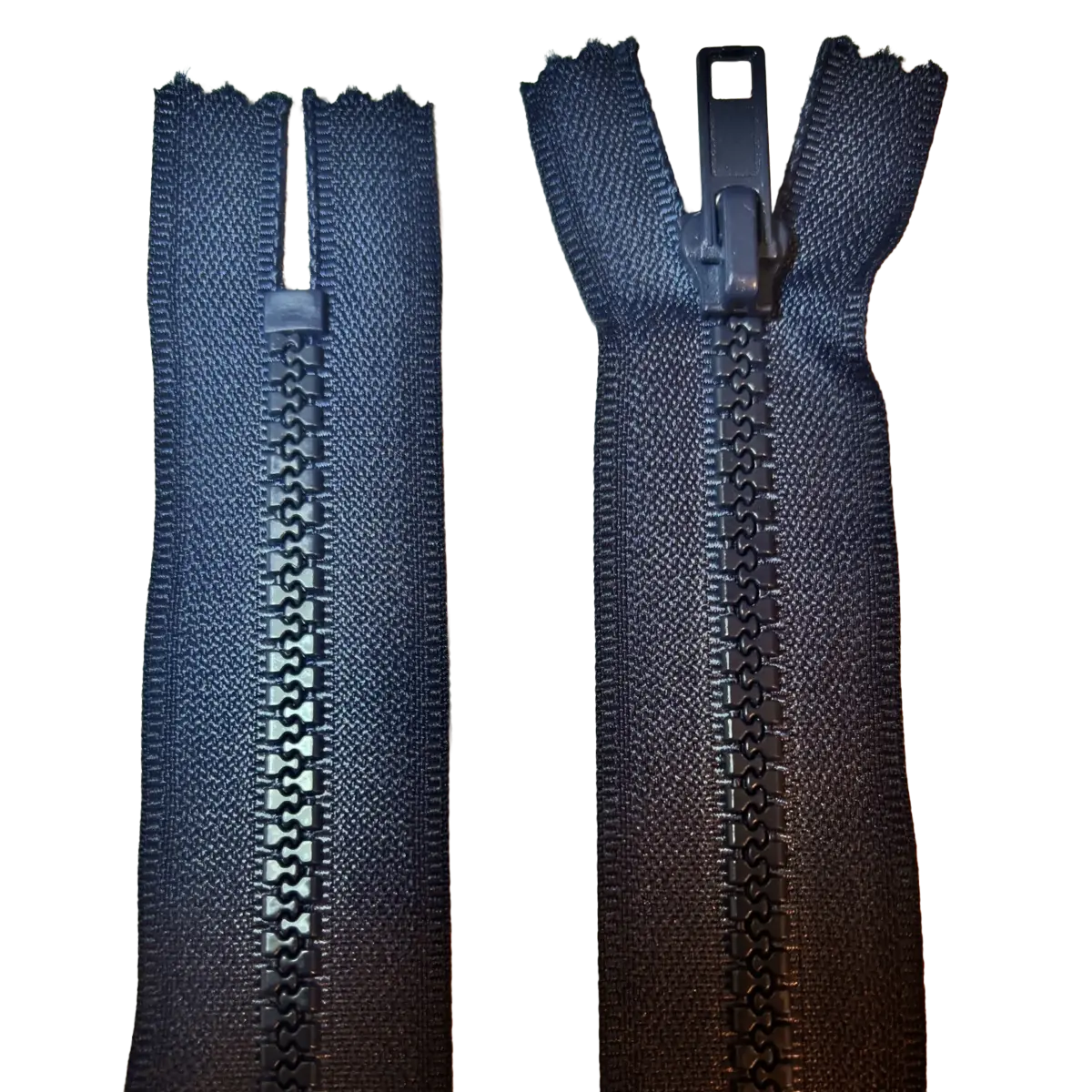 Chunky Closed End Zip 7" (18cm) With Self Colour Pull Pins & Needles