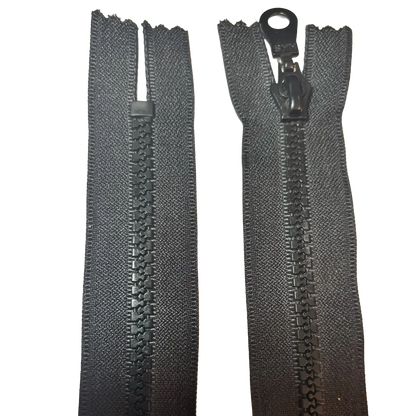 Chunky Closed End Zip 7" (18cm) With Self Colour Pull Pins & Needles