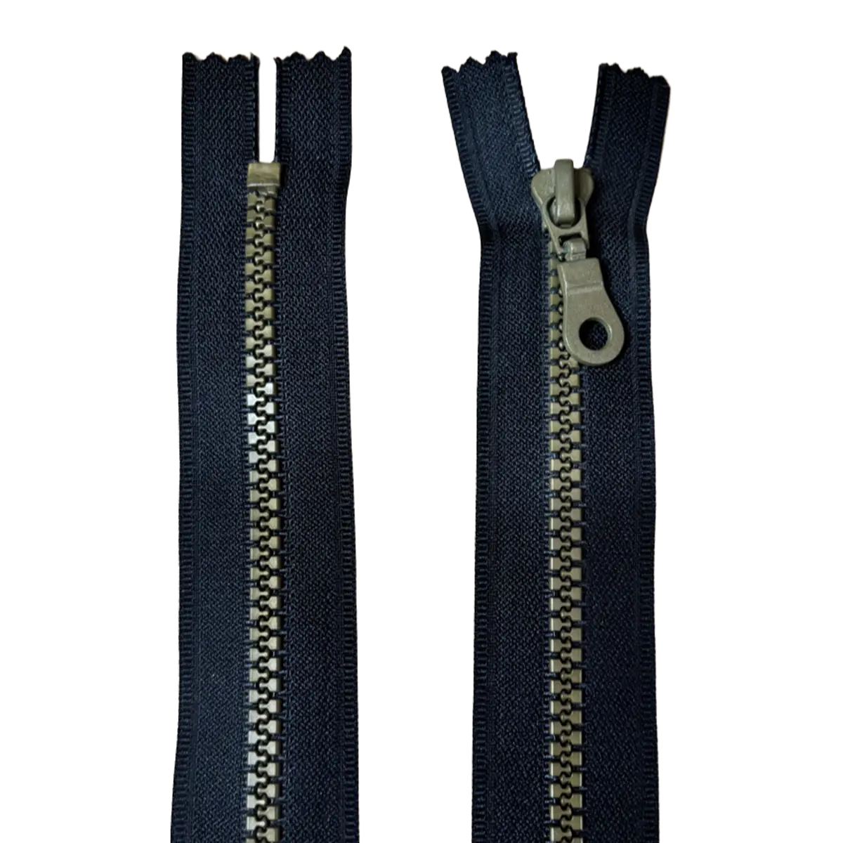 Chunky Closed End Zip 7" (18cm) With Self Colour Pull Pins & Needles
