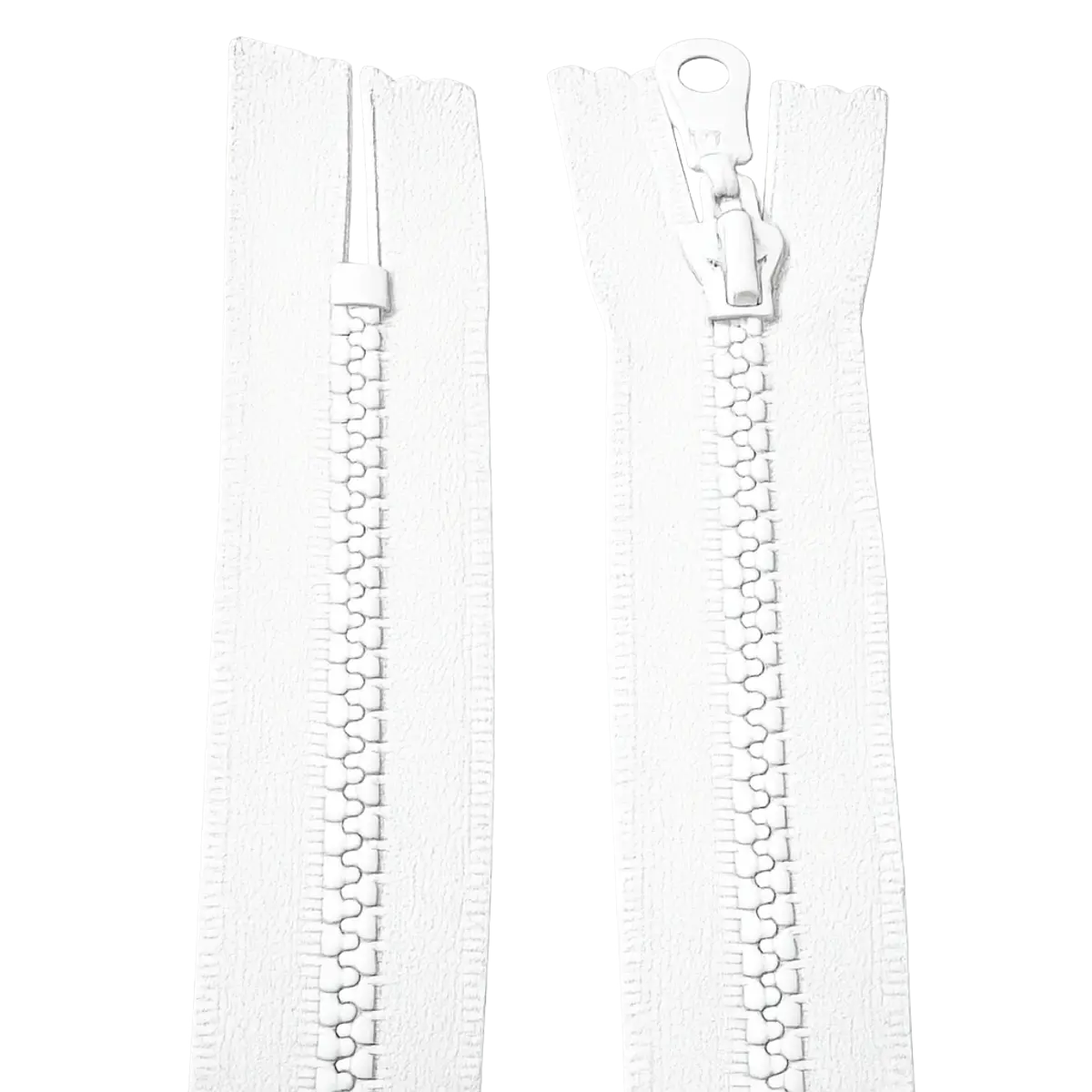 Chunky Closed End Zip 7" (18cm) With Self Colour Pull Pins & Needles