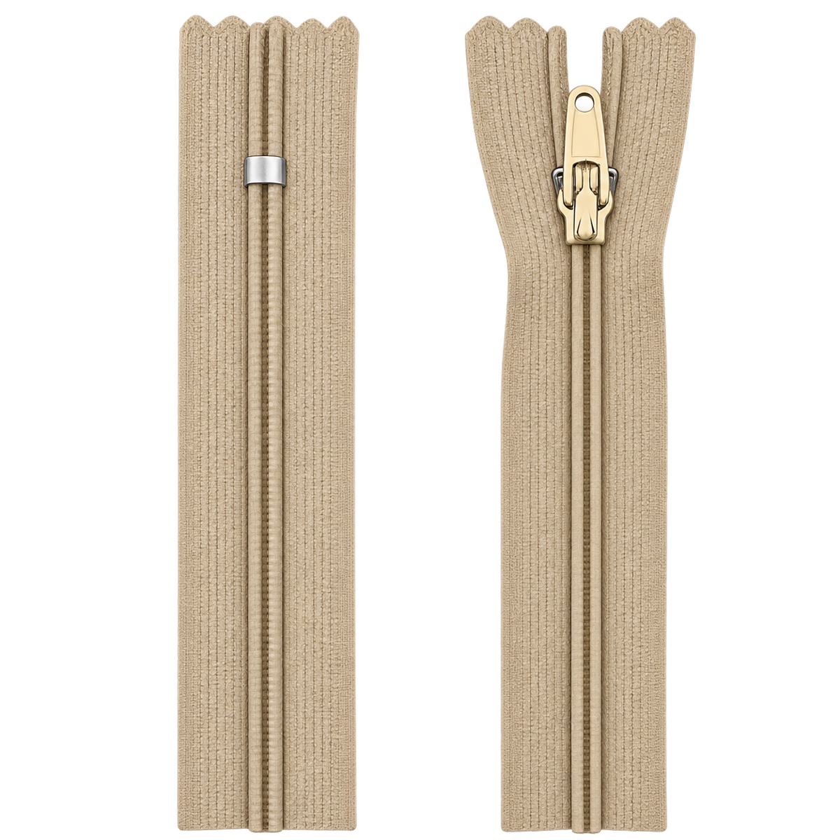 Nylon Dress & Skirt Closed End Zip 25" (63) With Self Colour Metal Slider