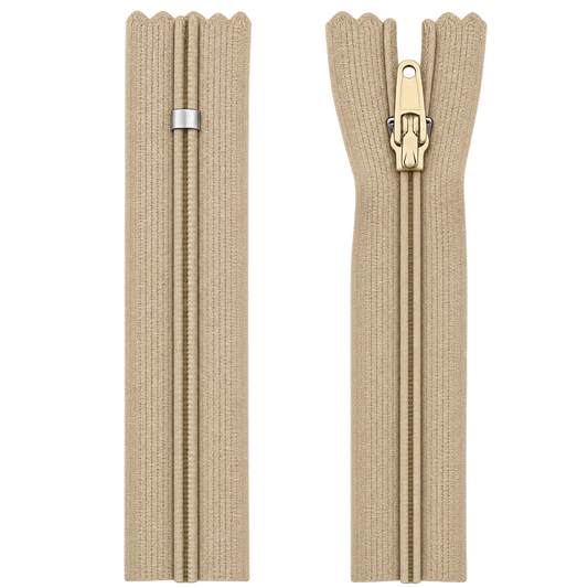 Nylon Dress & Skirt Closed End Zip 25" (63) With Self Colour Metal Slider