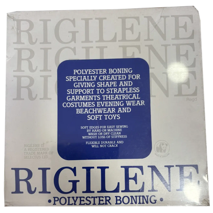 8mm Rigilene Boning – Polyester Dressmaking Support for Bridalwear, Corsets & Costumes - 10m in White Or Black Pins & Needles
