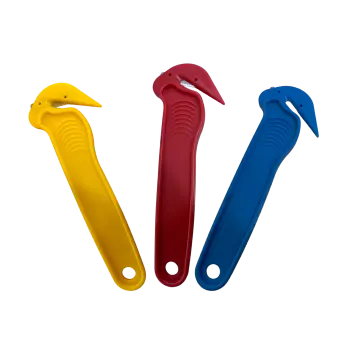 Disposable Box Cutter Safety Knife with built in Tape cutter Pins and Needles